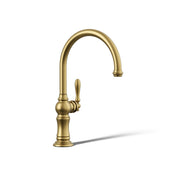 Artifacts Single-Hole Kitchen Faucet with Swing Spout, Arc Spout Design
