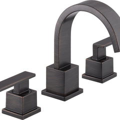 Vero Widespread Bathroom Faucet 3 Hole, 2-handle Bathroom Sink Faucet with Drain Assembly in Oil Rubbed Bronze | product photo
