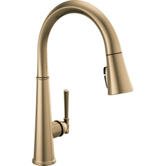 Emmeline Pull Down Single Handle Kitchen Faucet in Lumicoat Champagne Bronze | product photo