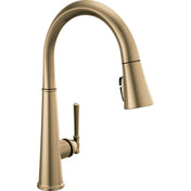 Emmeline Pull Down Single Handle Kitchen Faucet in Lumicoat Champagne Bronze