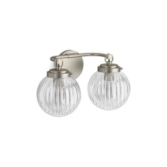 Embra Two-Light Sconce in Brushed Nickel | product photo