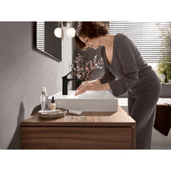 Vivenis Single-hole Faucet 210 with Swivel Spout and Pop-Up Drain, 1.2 GPM in Matte Black | product photo