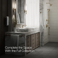 Kohler Composed Single-Handle Bathroom Faucet with Drain Assembly in Vibrant Brushed Bronze | product photo