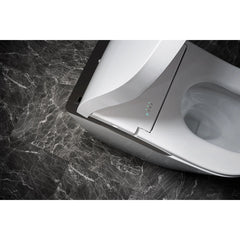 NEOREST® LS Dual Flush 1.0 or 0.8 GF Integrated Bidet Toilet, Cotton White with Black Trim in Cotton/Black | detail photo