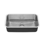 Portsmouth 29.75'' L x 9'' D Single Bowl Stainless Steel Kitchen Sink