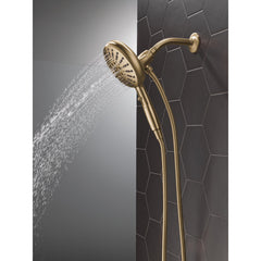 SureDock 7-Spray Magnetic Shower Head, High Pressure Handheld Shower Head, Hand Shower with Hose in Lumicoat Champagne Bronze | product photo