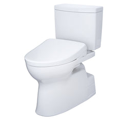 WASHLET 1 GPF Elongated Floor Mounted Two-Piece Toilet (S7A Bidet Seat Included) in Cotton | product photo