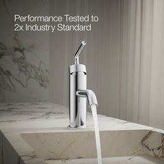 Kohler Purist Single Hole Bathroom Faucet with Drain Assembly | product photo