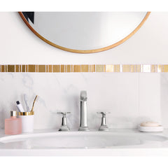 Metropol Classic Widespread Faucet 160 with Cross Handles and Drain Assembly, 1.2 GPM in Chrome | product photo