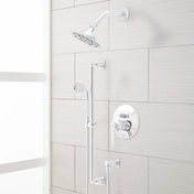 Cooper Complete Shower System with Rough-in Valve in Chrome