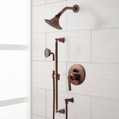 Cooper Complete Shower System with Rough-in Valve in Oil Rubbed Bronze | product photo