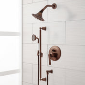 Cooper Complete Shower System with Rough-in Valve in Oil Rubbed Bronze