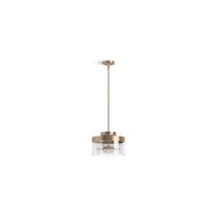 Purist 12-1/2 In. Two-Light Pendant in Vibrant Brushed Bronze | product photo