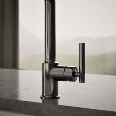 Kohler Purist Pull Out Bar Faucet with Accessories in Titanium | product photo