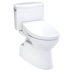 WASHLET+® Vespin® II 1G® Two-Piece Elongated 1.0 GPF Toilet and WASHLET+® S5 Bidet Seat, Cotton White - MW4743446CUFG#01 | product photo