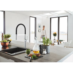 Essence New Single Handle Kitchen Faucet with SilkMove® and with Accessories in Chrome | product photo