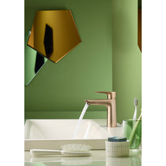 Talis E Single-Hole Faucet 110 with Drain Assembly, 1.2 GPM in Brushed Bronze | product photo