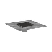 RainDrain 6" x 6" Tile-In Shower Drain in Brushed Stainless Steel