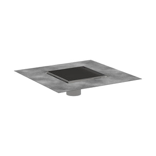 RainDrain 6" x 6" Tile-In Shower Drain in Brushed Stainless Steel