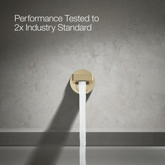 Composed Wall-Mount Tub Spout in Vibrant French Gold | product photo