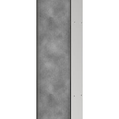 XtraStoris Rock Recessed Toilet Brush Holder with Shelf & Tileable Door in Brushed Stainless Steel | product photo