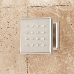 Ryle Complete Thermostatic Shower System with Rough-in Valve in Brushed Nickel | product photo