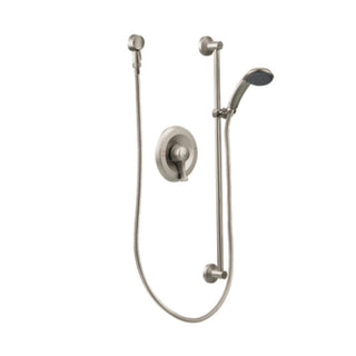 Shower Faucet with Rough-in Valve and Posi-Temp in Brushed Nickel