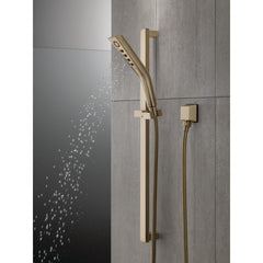 Pivotal H2Okinetic Hand Shower with Slide Bar, 3-Spray Handheld Shower Head, Slide Bar Hand Shower in Champagne Bronze | product photo