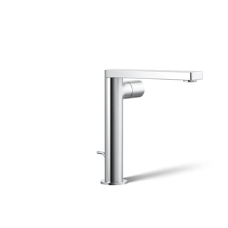 Single-Handle Bathroom Faucet with Drain Assembly in Polished Chrome