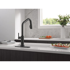 Touch2O Technology Kitchen Faucet with Touchless Technology in Matte Black | product photo