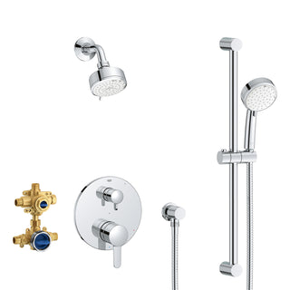 Pressure Balance Shower Set with Hand Shower, Cosmopolitan, Starlight Chrome