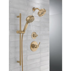 ProClean 7-Spray Hand Shower with Slide Bar, Handheld Shower with High Pressure Spray in Lumicoat Champagne Bronze | product photo
