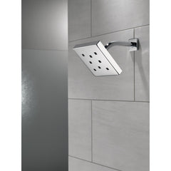 Single-Setting Metal Full Rain Fixed Shower Head with H2Okinetic® in Lumicoat Chrome | product photo