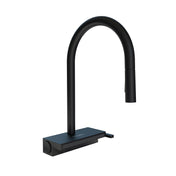 Aquno Select 3-Spray Kitchen Faucet with Pull-Down Spout, 1.75 GPM Matte Black