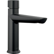 Galeon Single Hole Bathroom Faucet with Drain Assembly in Matte Black