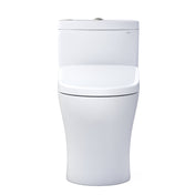 Aquia® IV 1.28 GPF Elongated Floor Mounted One-Piece Toilet (Seat Included) in Cotton