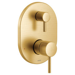 Align M-CORE 3-Series 2-Handle Shower Trim With Integrated Transfer Valve, Valve Required in Brushed Gold | product photo