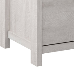 5-Drawer Chest, Manufactured Wood, Dusty Gray Oak, Metal Knobs