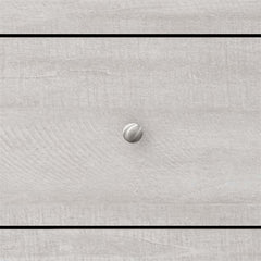 5-Drawer Chest, Manufactured Wood, Dusty Gray Oak, Metal Knobs