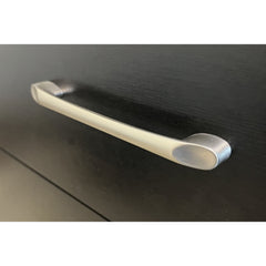 5-Drawer Dresser, Black Manufactured Wood, Metal Handles