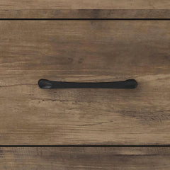 5 Drawer Dresser Chest, Manufactured Wood and Particle Board, Knotty Oak