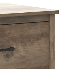 5 Drawer Dresser Chest, Manufactured Wood and Particle Board, Knotty Oak