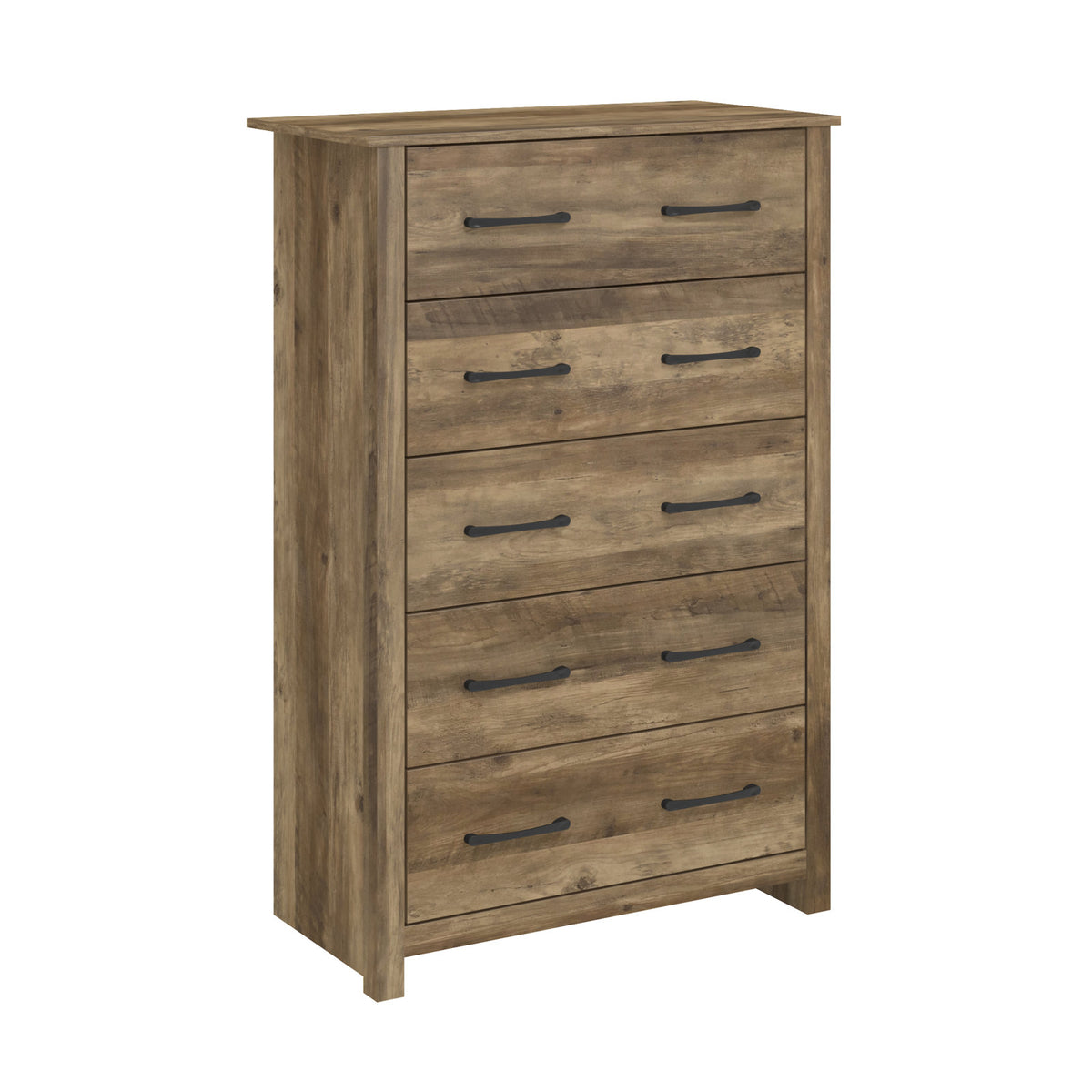 5-Drawer Dresser in Manufactured Wood with Metal Handles