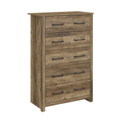 5-Drawer Dresser in Manufactured Wood with Metal Handles