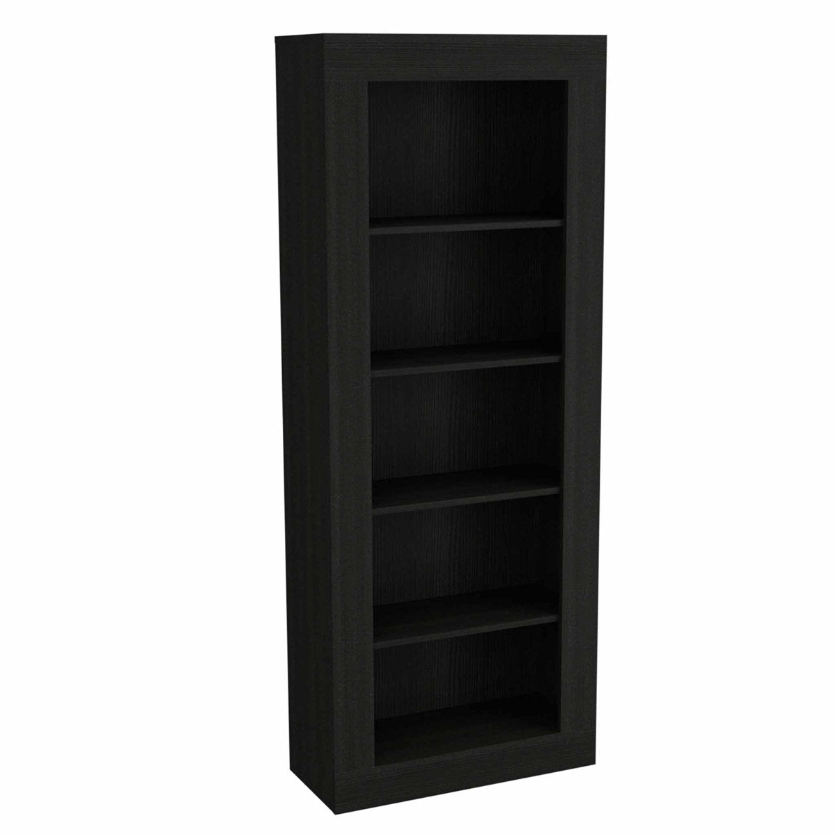 5-Tier Shelving Unit, Black Wenge with Manufactured Wood Frame