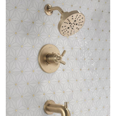 Saylor 17 Series Gold Tub and Shower Faucet Trim Kit with H2Okinetic Shower Head (Valve Not Included) | product photo