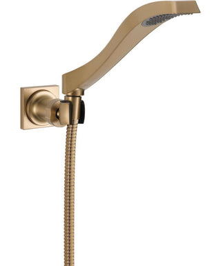 Dryden Single-Spray Wall Mount Hand Held Shower with Hose in Brilliance Champagne Bronze