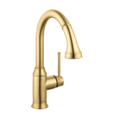 Talis C Pull Down Single Handle Kitchen Faucet in Brushed Gold