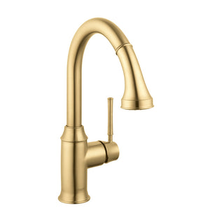 Talis C Pull Down Single Handle Kitchen Faucet in Brushed Gold