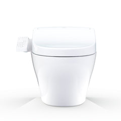 WASHLET®+ EP Wall-Hung Elongated Toilet and WASHLET S2 Bidet Seat and DuoFit® In-Wall 0.9 and 1.28 GPF Dual-Flush Tank System, Matte Silver - CWT4283346CMFG#MS in Cotton White | product photo